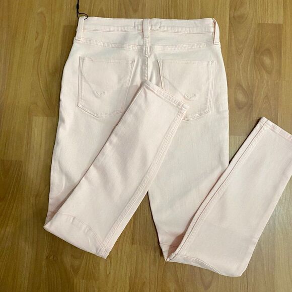 Hudson Los Angeles Women’s Barbara High Waist Pink Skinny Jeans Pearl Pink - Picture 12 of 12